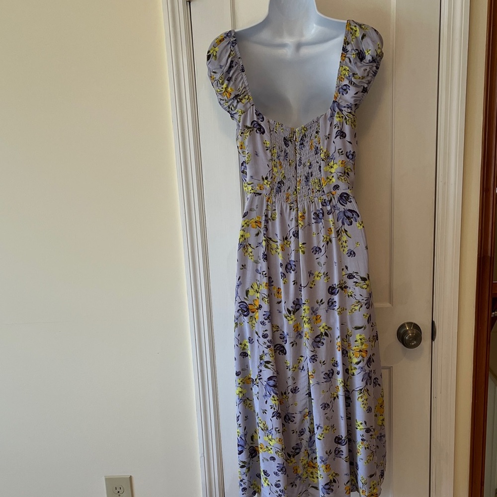 ASTR Bonjour Midi‎ Dress Long Women’s Medium Floral Flaws Milkmaid Cottagecore - Picture 7 of 17